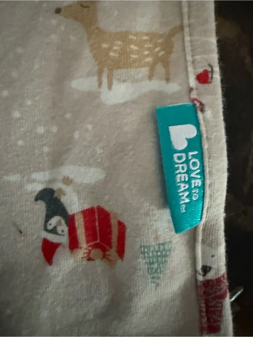 Love to Dream winter theme SwaddleUp